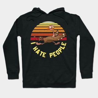 I Hate People Funny Turkey Thanksgiving Day Gift T-shirt Hoodie